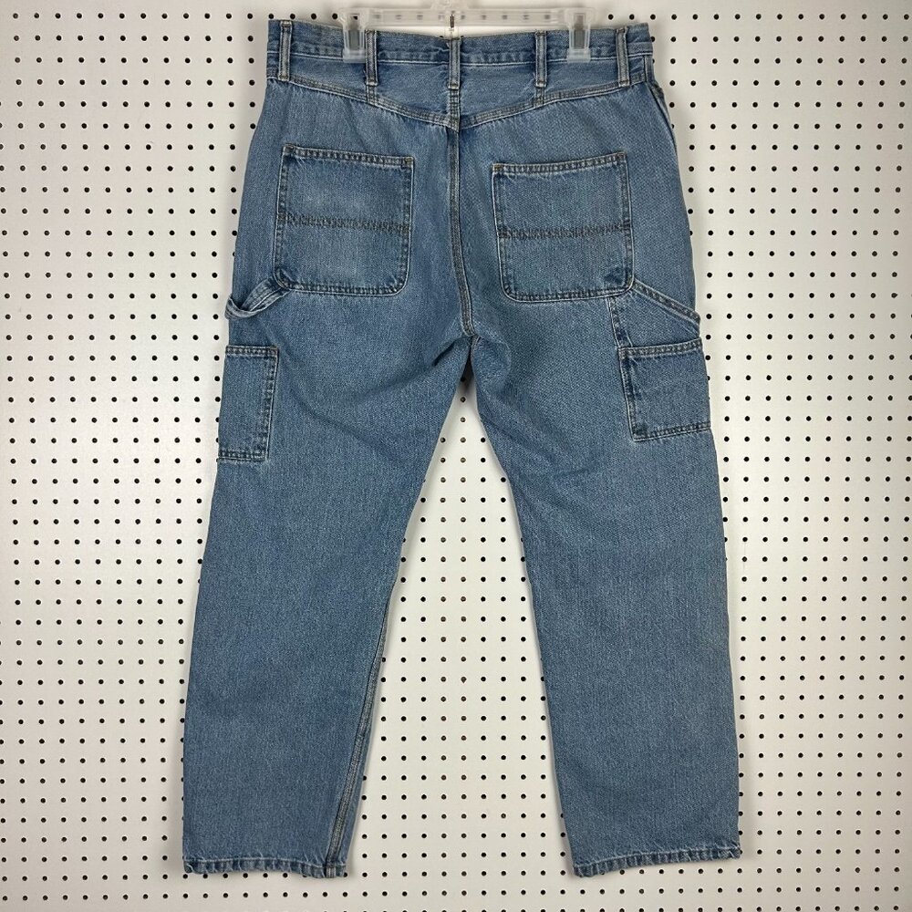 Full Blue Vintage Carpenter Blue Jeans 34x32‎ 90s Work Wear Baggy Wide Leg Skate